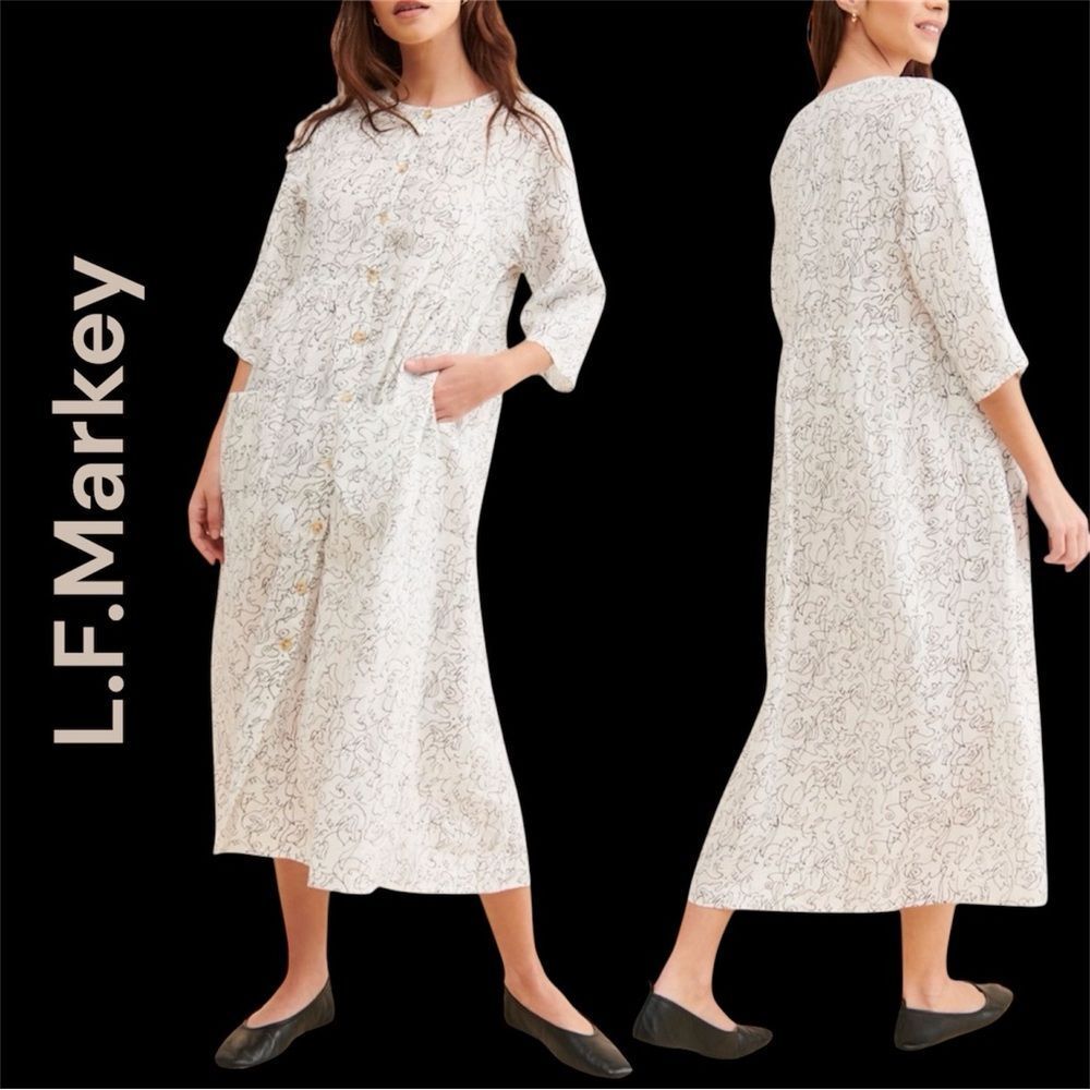 L.F. Markey Women's Sammy Dress in Squiggle Pattern in the Size US 8/UK 12